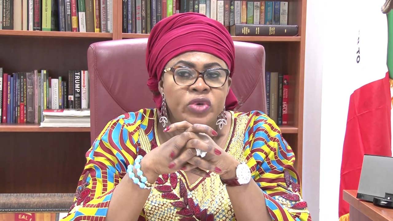Former Minister Stella Oduah during a court proceeding related to fraud charges