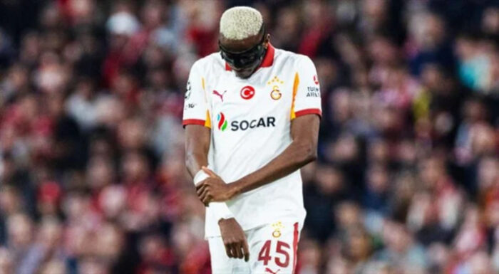 Victor Osimhen recovering in the hospital after surgery