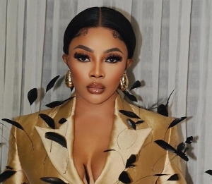 Toke Makinwa speaking on her YouTube channel