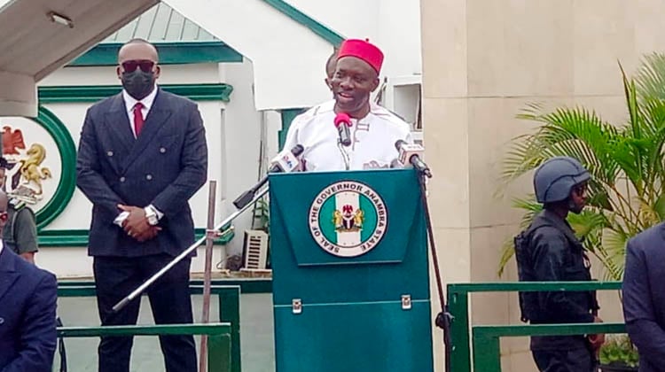 Chukwuma Soludo during his inauguration in Anambra