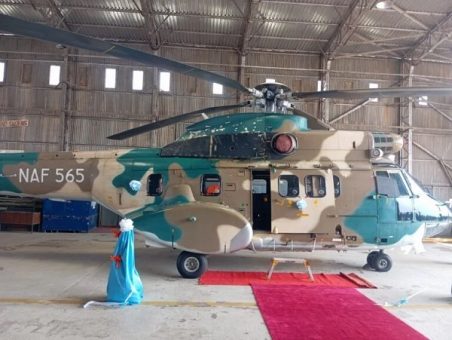 NAF reactivates Super Puma Helicopter after a three-year maintenance period