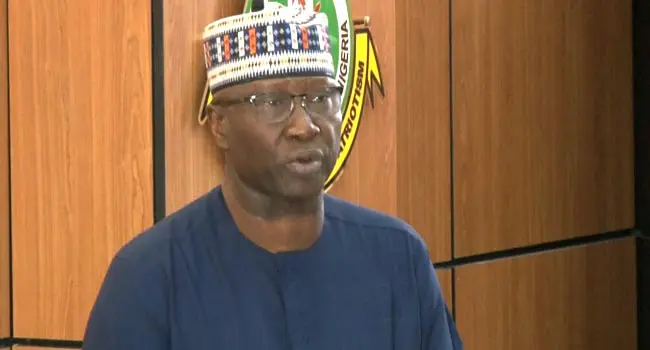 Boss Mustapha, Secretary to the Government of the Federation and Chairman of the Presidential Task Force on COVID-19.