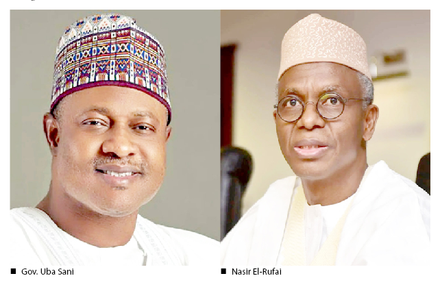 Governor Uba Sani and former Governor Nasir El-Rufai