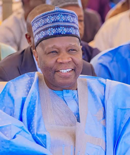 Governor Muhammadu Inuwa Yahaya during the inauguration ceremony for Local Government Coordinators in Gombe State.