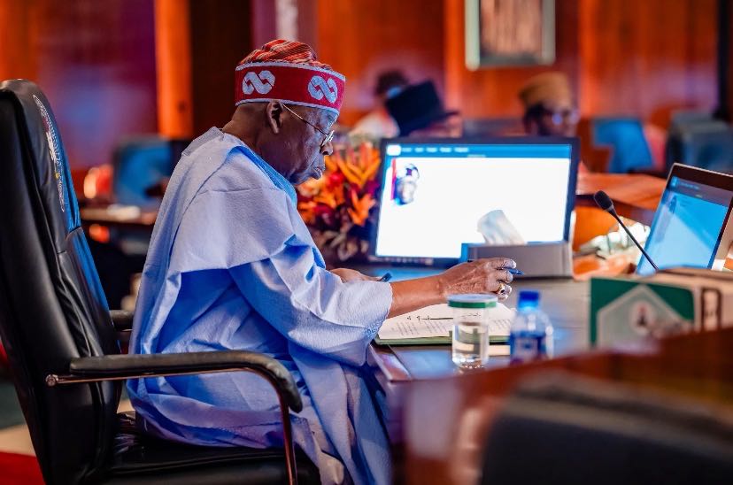 President Bola Ahmed Tinubu speaks at the National Economic Council conference in Abuja.