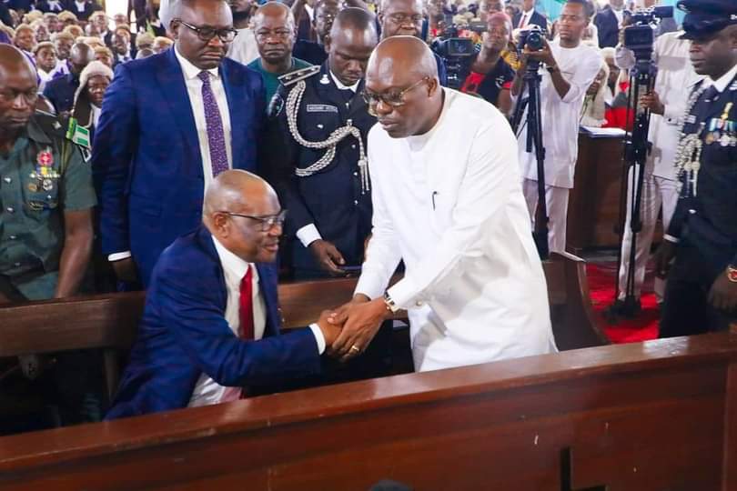 Governor Siminalayi Fubara during his acceptance speech for the Man of the Year Award.