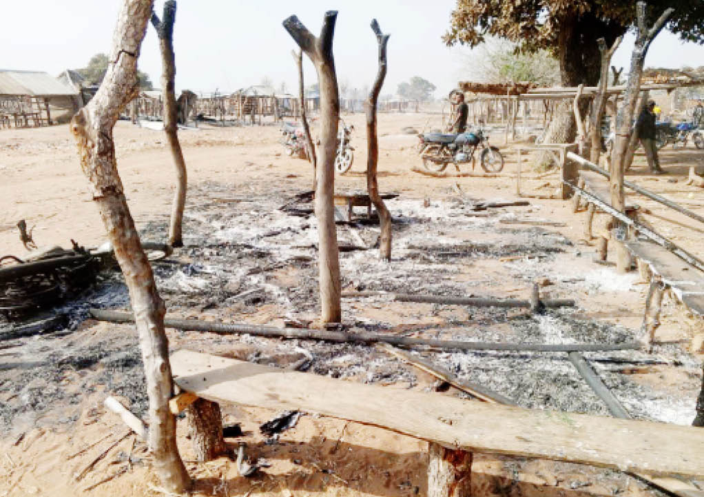 Market set ablaze after suspected bandits attacked Kasuwan Daji, Demo community in Borgu LGA of Niger State