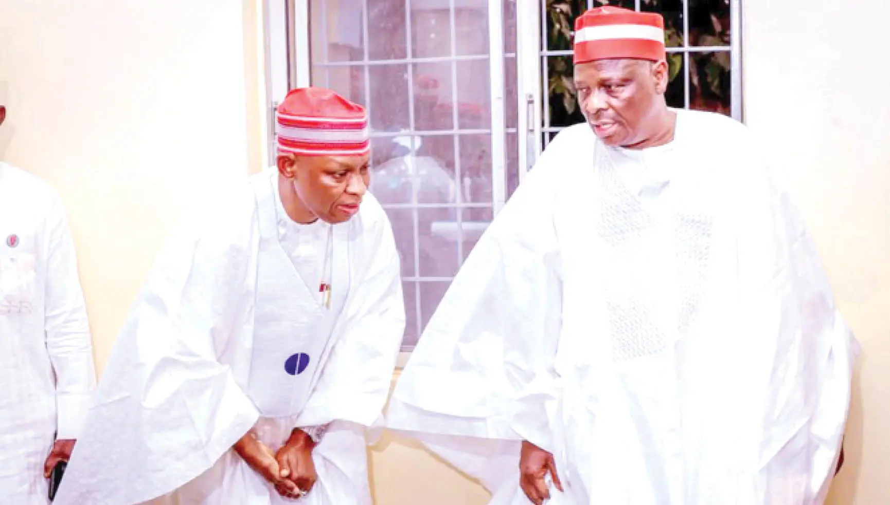 Kwankwaso and Yusuf at a funeral