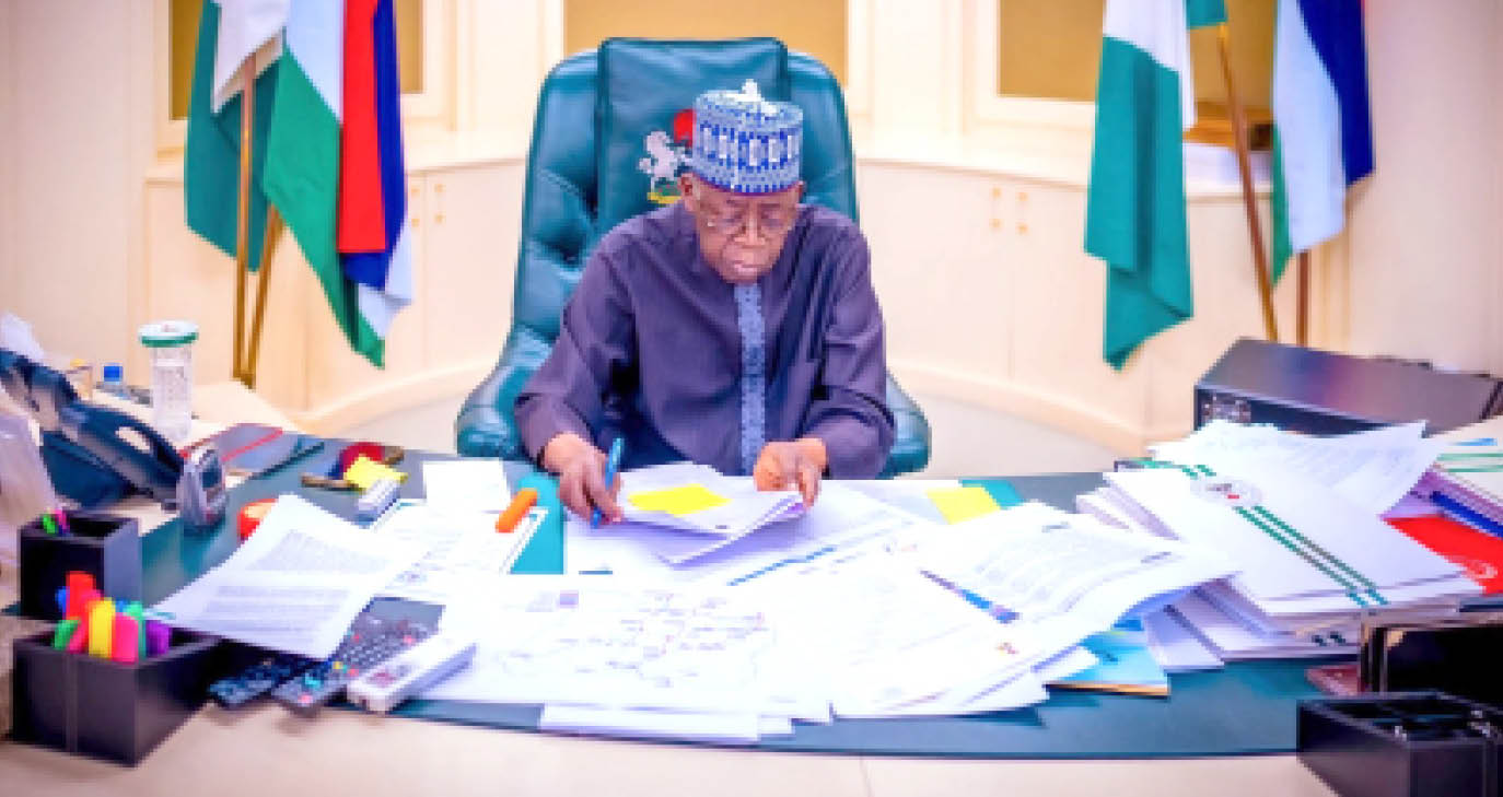 President Bola Tinubu presiding over the Police Council meeting