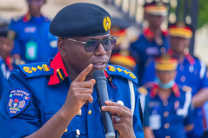 Dr. Ahmed Audi, the retiring Commandant-General of NSCDC