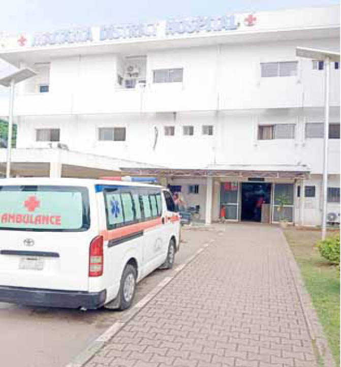 A general view of a hospital building, illustrating the setting for the news article.