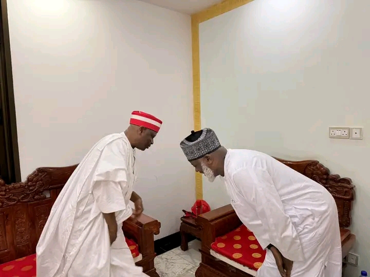 Gawuna and Kwankwaso pictured together during their meeting.
