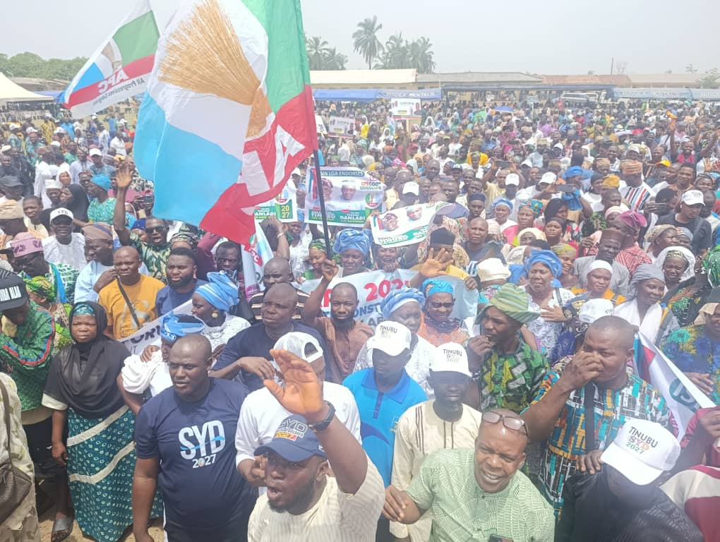 APC party members gathered at a political rally.