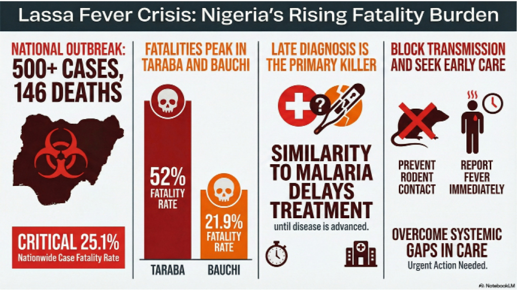 Image depicting Lassa fever awareness, possibly showing medical personnel or symbolic representation of the virus.