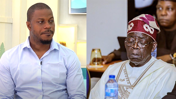 Gbadebo Rhodes-Vivour speaking during a televised interview.