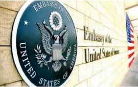 Security personnel deployed around the US Embassy in Abuja