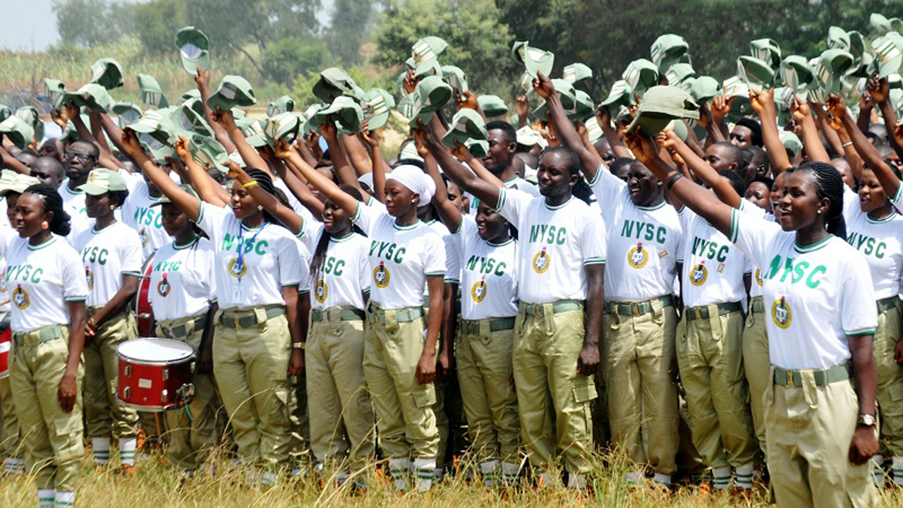 National Youth Service Corps (NYSC) members during an outreach program.