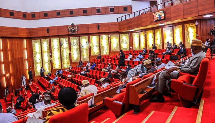 Nigeria's Senate in session discussing the Electoral Act Amendment