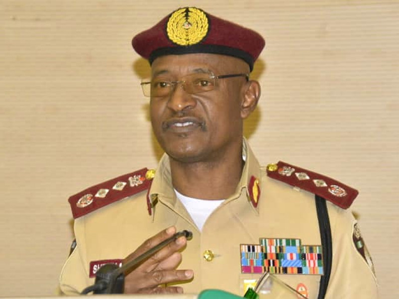 Corps Marshal Shehu Mohammed from the Federal Road Safety Corps (FRSC)