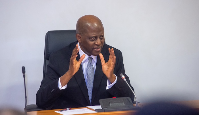 CBN Governor Olayemi Cardoso speaking at an event