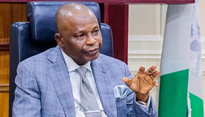 Attorney General Lateef Fagbemi speaking at a public hearing