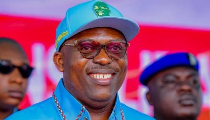 Governor Siminalayi Fubara during a public address