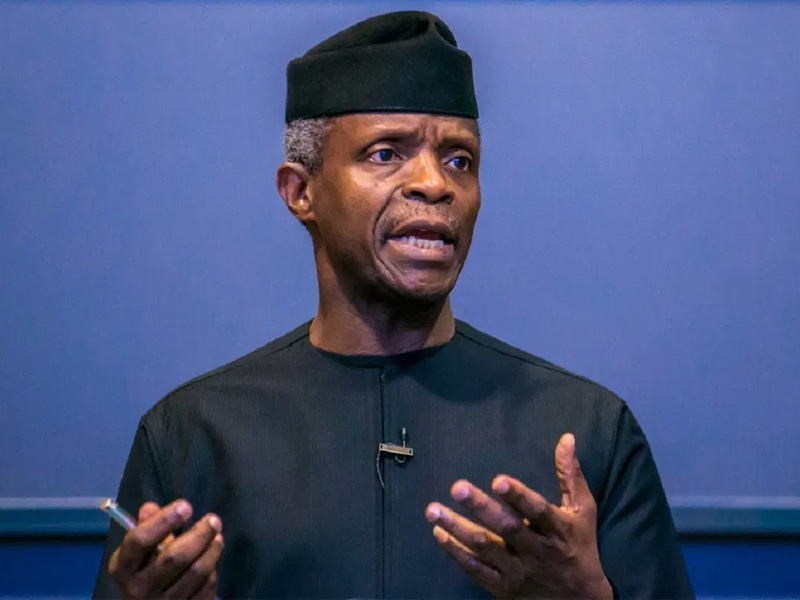 Former Vice President Yemi Osinbajo speaking at Wemabod Limited’s Real Estate Outlook 2026.