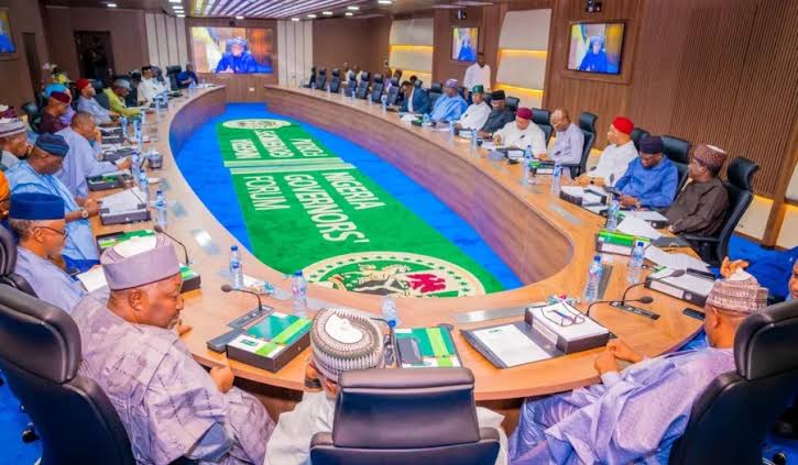Meeting of Nigeria Governors’ Forum discussing state police proposals