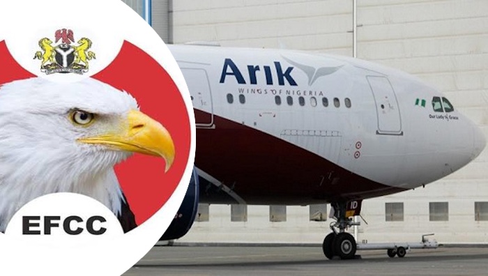 Court proceedings related to the EFCC and Arik Air takeover.