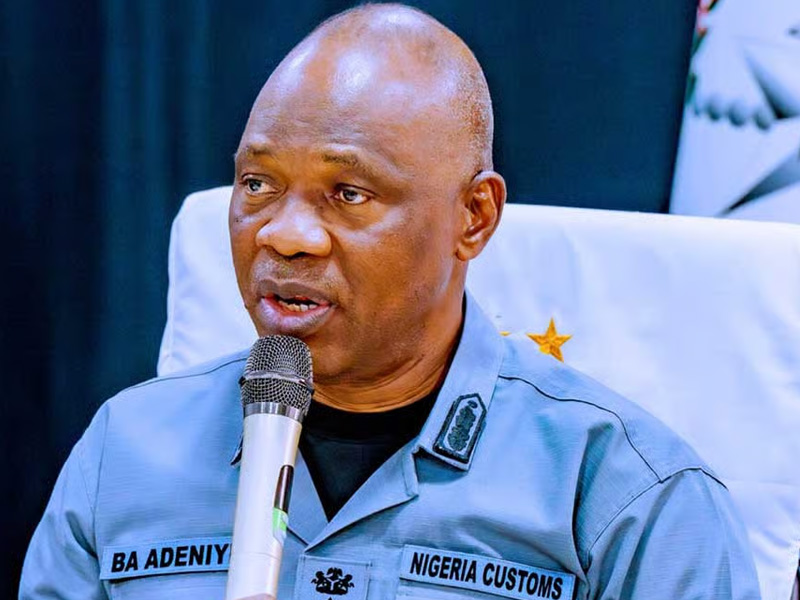 Comptroller General of Customs, Mr. Bashir Adeniyi, delivering a speech at the International Customs Day celebration.