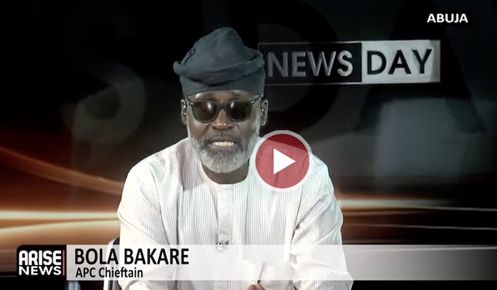 Bola Bakare, chieftain of the APC, during a discussion on security in Nigeria.