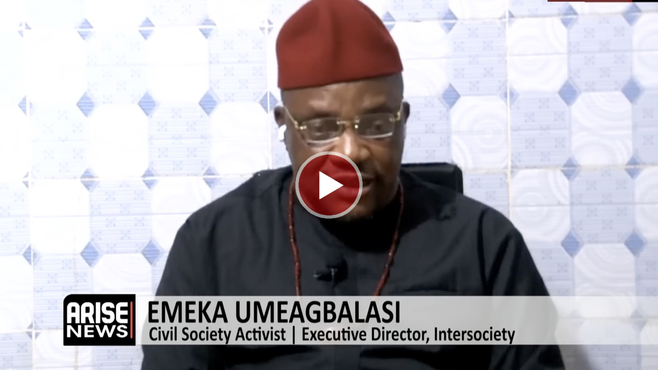 Emeka Umeagbalasi, Executive Director of Intersociety