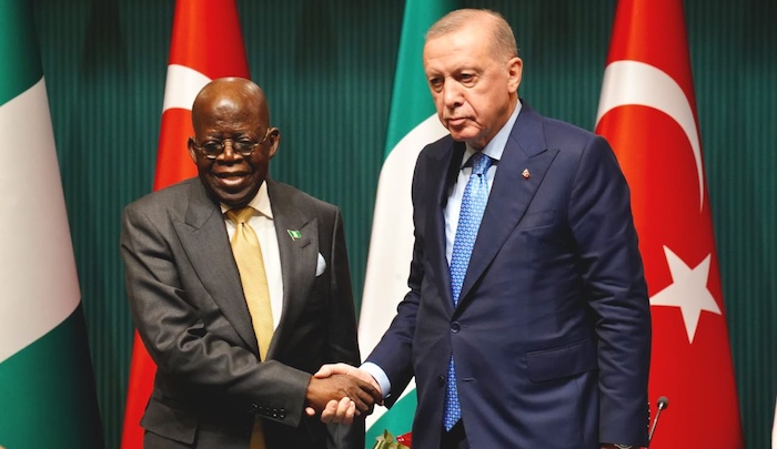 President Erdogan and President Tinubu during a joint press briefing