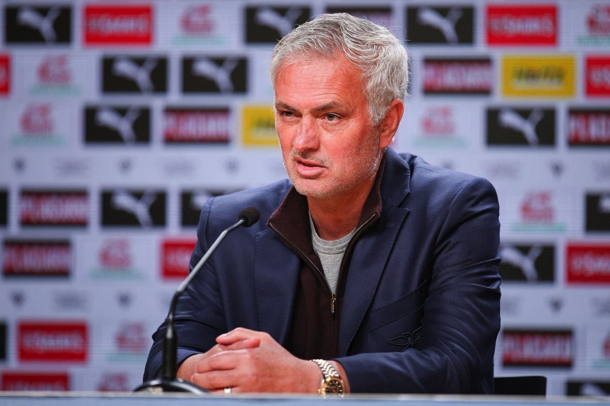 Jose Mourinho during a press conference ahead of the match against Real Madrid