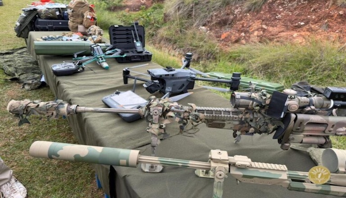 Military personnel from Madagascar with new equipment and training