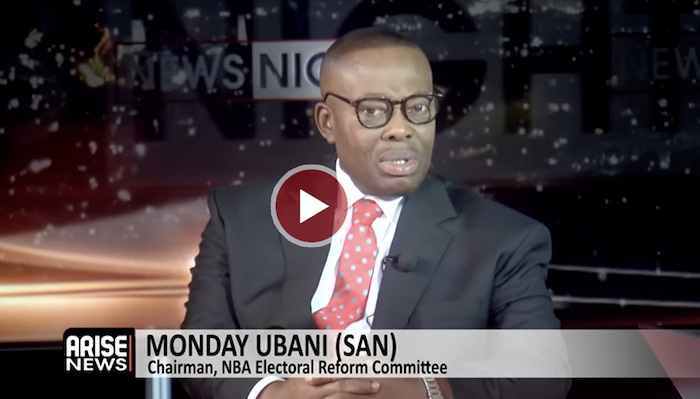 Monday Ubani, Chair of NBA Electoral Reform Committee