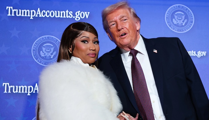 Nicki Minaj at a U.S. Treasury event in Washington D.C.