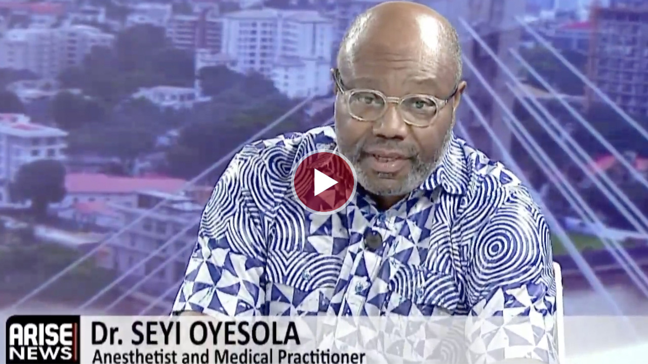 Dr. Seyi Oyesola discussing anesthesia safety.