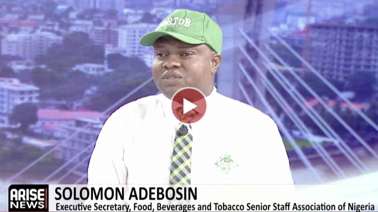 Solomon Adebosin during an interview about the satchet alcohol ban
