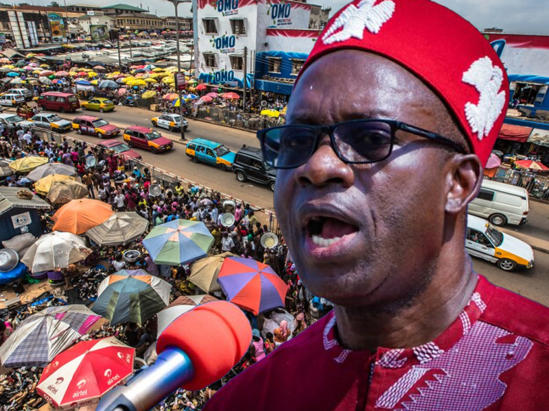 Governor Chukwuma Soludo speaking at a press briefing