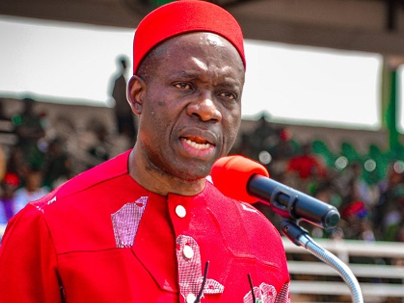 Governor Soludo during his unscheduled visit at the state secretariat