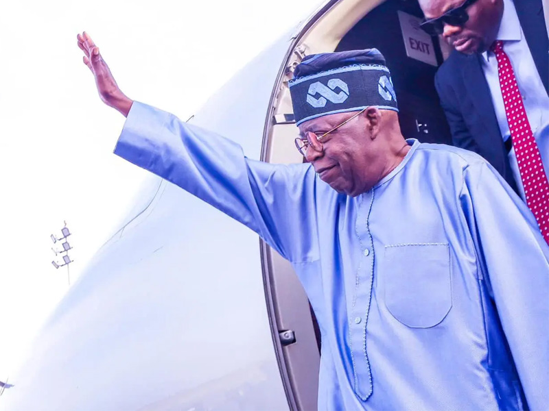President Tinubu returns to Nigeria after attending the Abu Dhabi Sustainability Summit