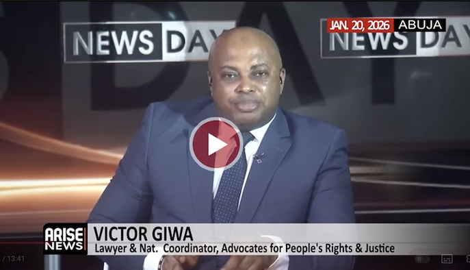 Victor Giwa speaking in an interview