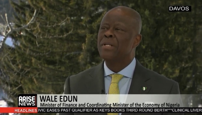 Wale Edun at Davos discussing Nigeria's economic strategy