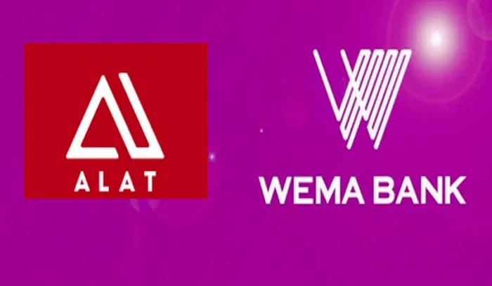 Image depicting the Wema Bank ALAT platform interface, possibly showcasing the new voice banking feature.