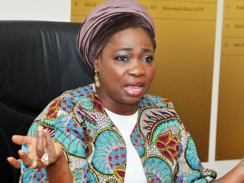 Abike Dabiri-Erewa, CEO of NiDCOM, during the repatriation process