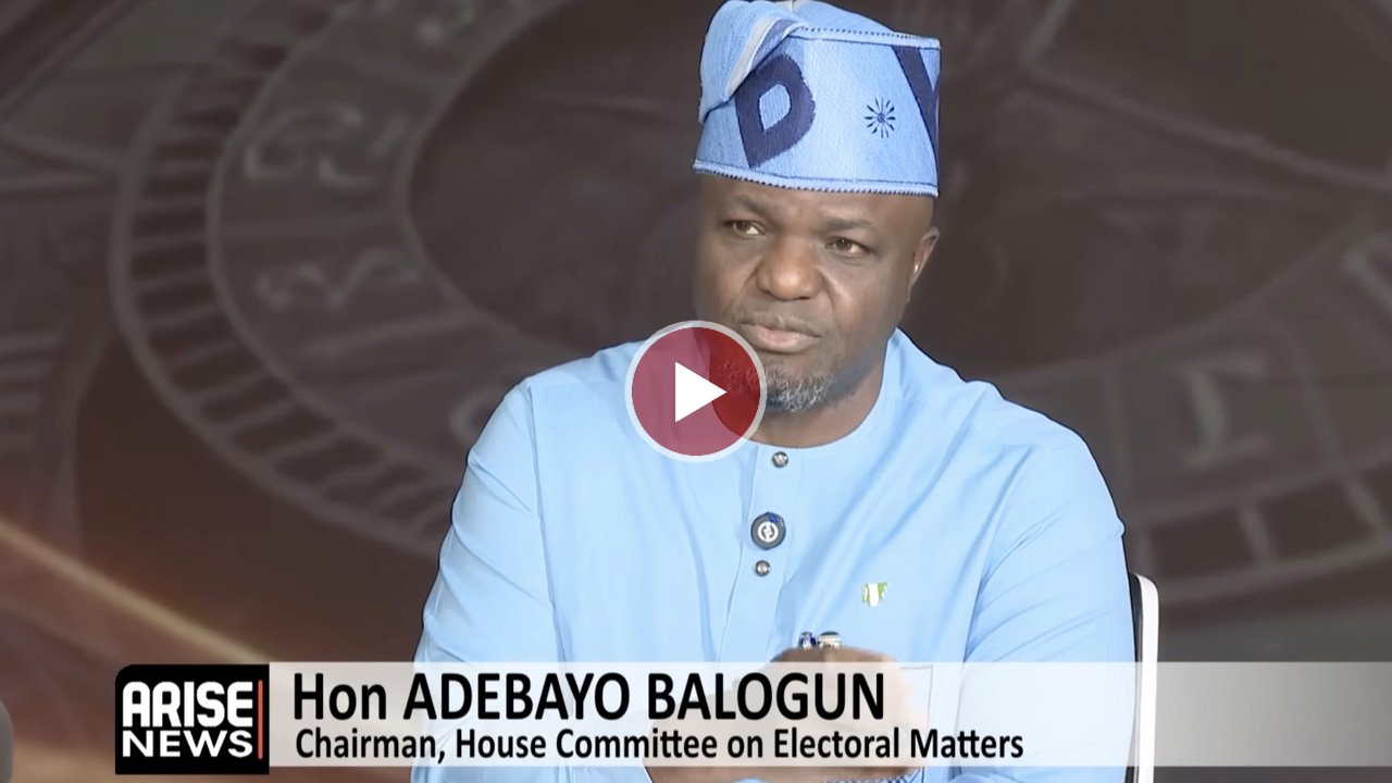 Adebayo Balogun during a news interview regarding the Electoral Act