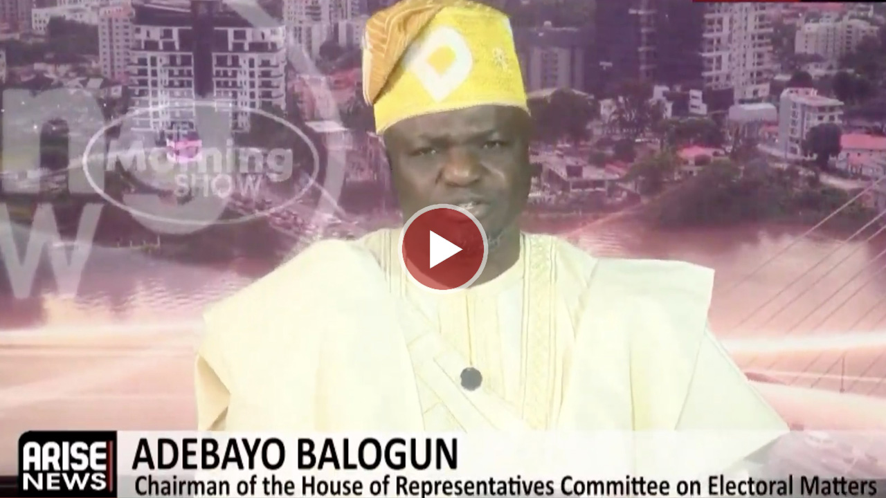 Adebayo Balogun during an interview discussing election result transmission
