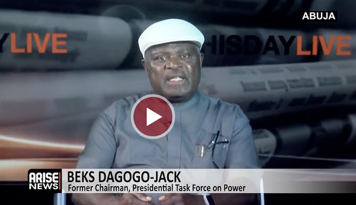 Beks Dagogo-Jack, former Chairman of the Presidential Task Force on Power