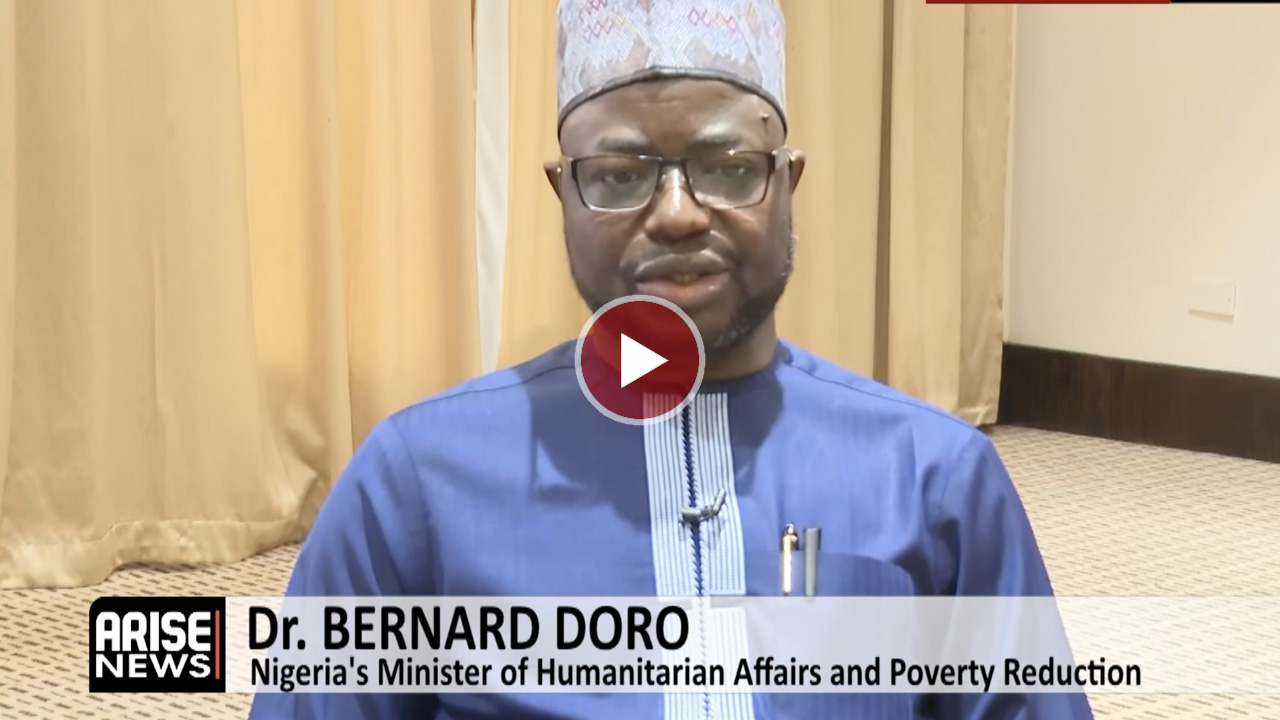 Minister Bernard Doro speaking about IDP solutions